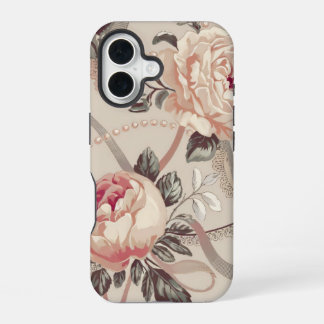 Blumen Coquette Muster iPhone 16 Hülle