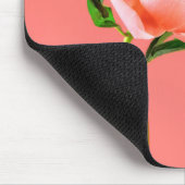 Blumen | Coral Peony Blossom Mousepad (Ecke)