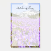 Blumen | Crocus Pirin Mountain Park Bulgarien Post-it Klebezettel (Vorderseite)