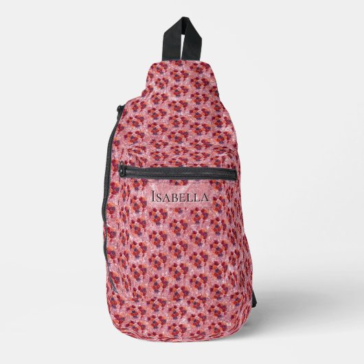 Blumen Crossbody Bag (Vorderseite)
