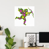 BLUMEN CUPIDO POSTER (Heimbüro)