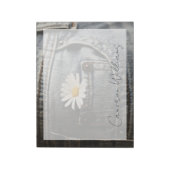 Blumen | Daisy in Jeans Pocket Notizblock (Rotiert)