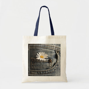 Blumen Daisy in Jeans Pocket Tragetasche