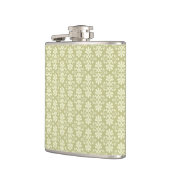 Blumen-Damask-Tapete Flachmann (Links)