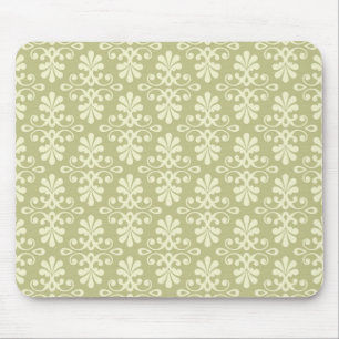 Blumen-Damask-Tapete Mousepad