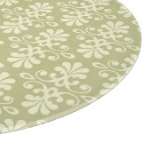 Blumen-Damask-Tapete Schneidebrett (Ecke)