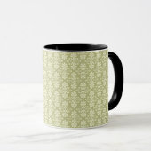 Blumen-Damask-Tapete Tasse (VorderseiteRechts)