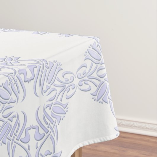 Blumen-Damaskus-Veilchenmuster Tischdecke (Beispiel)