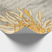 Blumen-Dame-Decoupage-Plakat Geschenkpapier (Ecke)