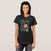 Blumen-Damen-Gesicht Ii T-Shirt (Vorne ganz)