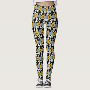 Blumen Damen lange Leggings