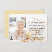 Blumen Dankeschön an Sie Foto Beileid Kummer Loss (Vorne/Hinten)