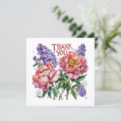 Blumen Dankeskarten Dankeskarte (Stehend Vorderseite)