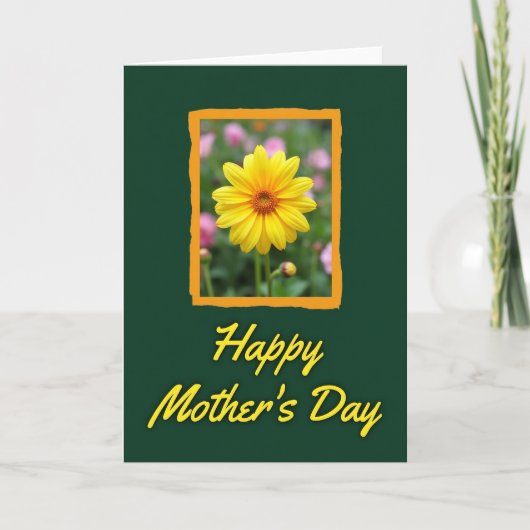 Blumen-Dankeskarten in Grün Karte (Vorderseite)