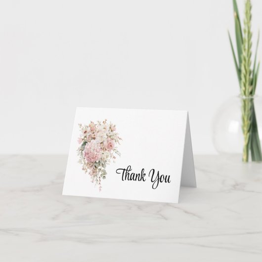 Blumen Dankeskartenbrief (Vorderseite)