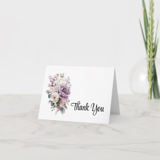 Blumen Dankeskartenbrief (Vorderseite)