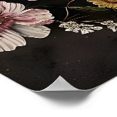 Blumen-Darm-Anatomie-Druck, Gothic Dark Poster (Ecke)