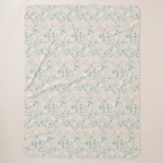 Blumen-Decke Sherpadecke (Vorderseite)