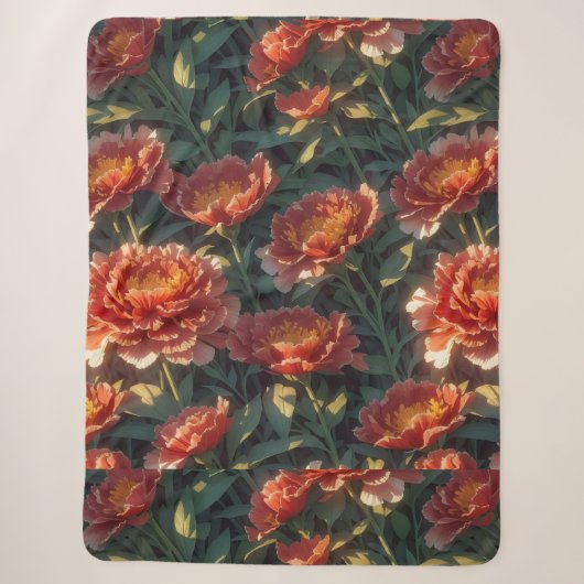 Blumen-Decke Sherpadecke (Vorderseite)