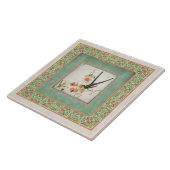 Blumen der Chinoiserie-Vintage Kolibri-n Fliese (Seite)