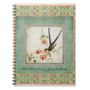 Blumen der Chinoiserie-Vintage Kolibri-n Notizblock