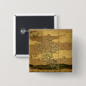 Blumen der Kamelien Button (Vorne & Hinten)