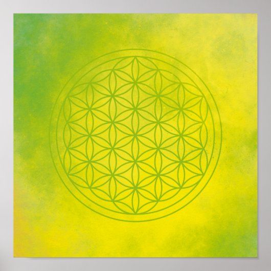 Blumen des Lebens Poster (Vorne)