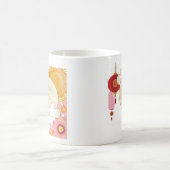 Blumen des Nachts Kaffee Kaffeetasse (Mittel)