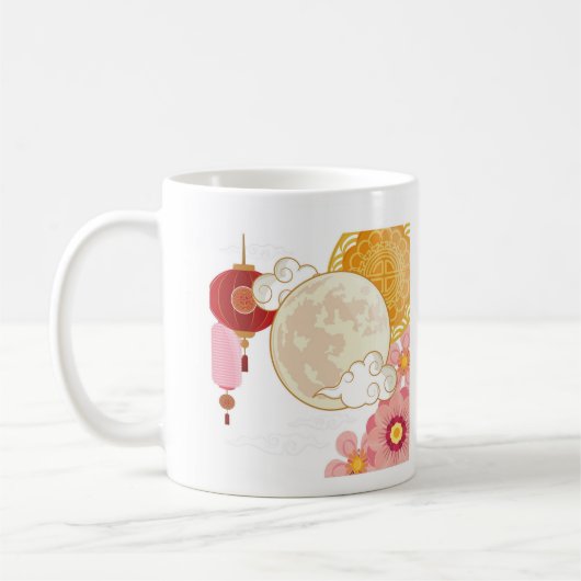 Blumen des Nachts Kaffee Kaffeetasse (Links)