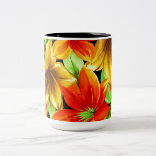 Blumen des Paradieses Zweifarbige Tasse