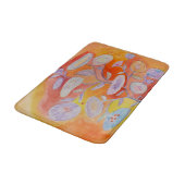 Blumen des Sommers Badematte (Schrägansicht)