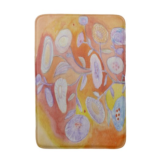 Blumen des Sommers Badematte (Vorderseite Vertikal)