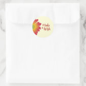 Blumen-Design-Aufkleber Runder Aufkleber (Tasche)