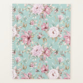 Blumen Design Blau Planer (Vorderseite)