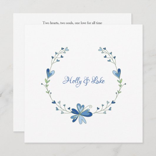 Blumen Design in for Blue zu Spring Outdoor Event (Vorne/Hinten)