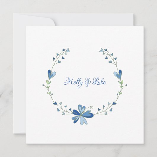 Blumen Design in for Blue zu Spring Outdoor Event (Vorderseite)