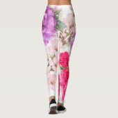 Blumen-Design-Leggings Leggings (Rückseite)