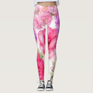 Blumen-Design-Leggings Leggings