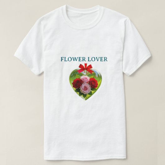BLUMEN DESIGN T-SHIRT (Design vorne)