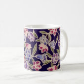 Blumen-Design-Tasse Kaffeetasse (VorderseiteRechts)