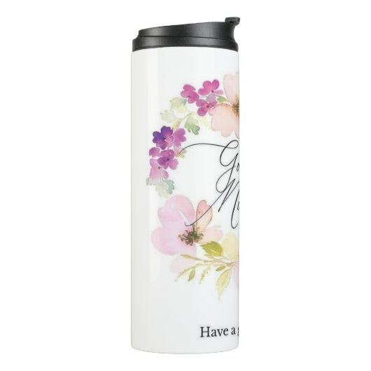 Blumen-Design-Tasse 🌺 Thermosbecher (Nach links gedreht)