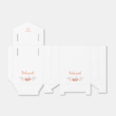 Blumen Design with Bridesmaid quote im Chor- Geschenkschachtel (Ungefaltet)