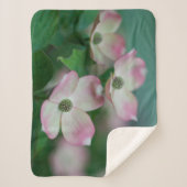 Blumen | Dogwood-Blüten Sherpadecke (Vorderseite)