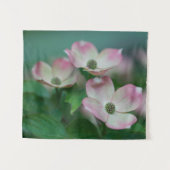 Blumen | Dogwood-Blüten Wandteppich (Vorderseite (Horizontal))