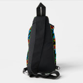 Blumen-Doodle Crossbody Bag (Rückseite)