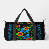 Blumen-Doodle Duffle Bag (Vorderseite)