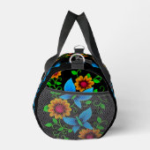 Blumen-Doodle Duffle Bag (Rechts)