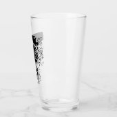 Blumen-Doodle Glas (Links)