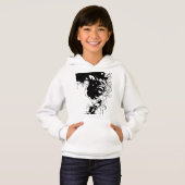 Blumen-Doodle Hoodie (Vorne ganz)