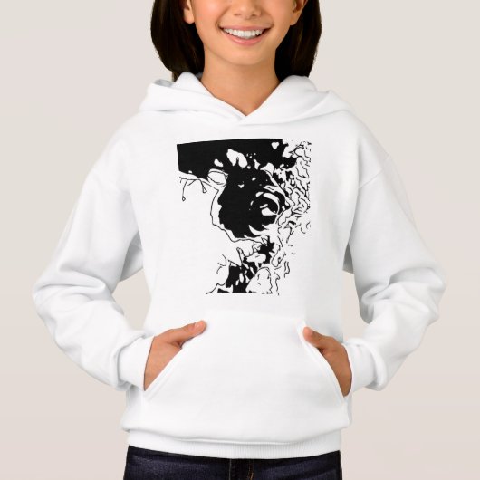 Blumen-Doodle Hoodie (Vorderseite)